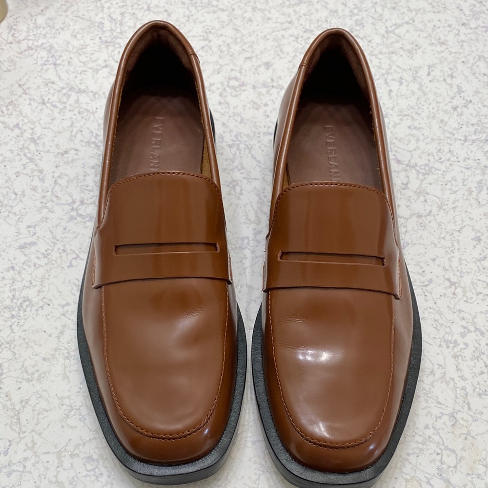 Everlane Brown Leather Loafers VGUC